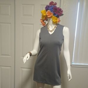 Express Gray Sleeveless Dress 7/8